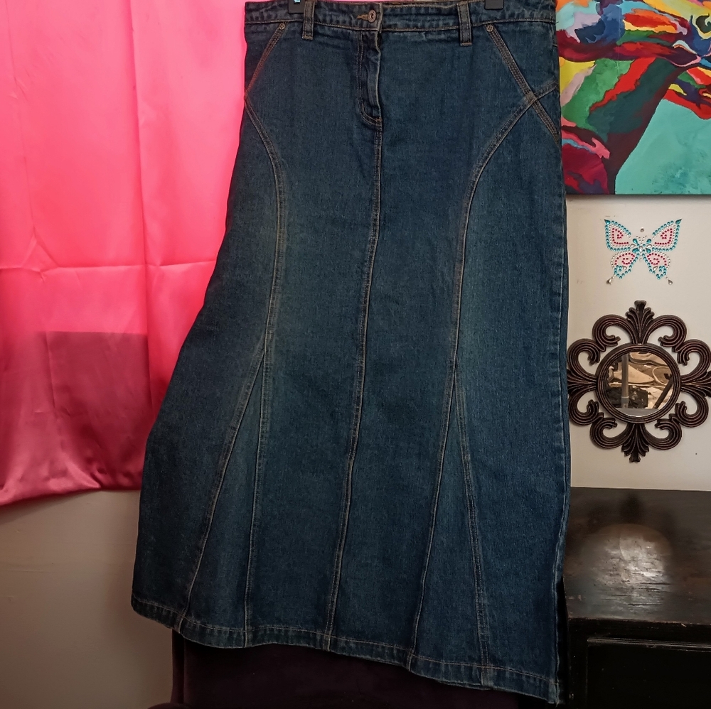 Cato Denim Maxi Skirt